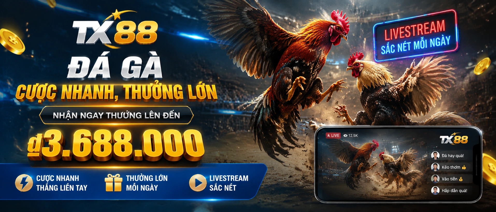 Đá Gà Entertainment Hub tại tx88.com.vc