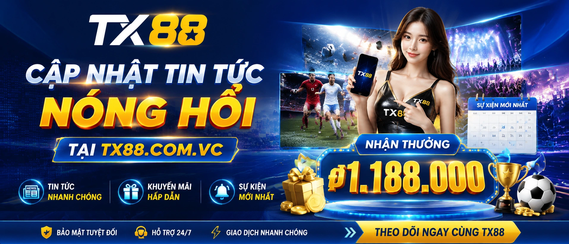 Giao diện tin tức TX88 với các cập nhật mới nhất và ưu đãi nổi bật